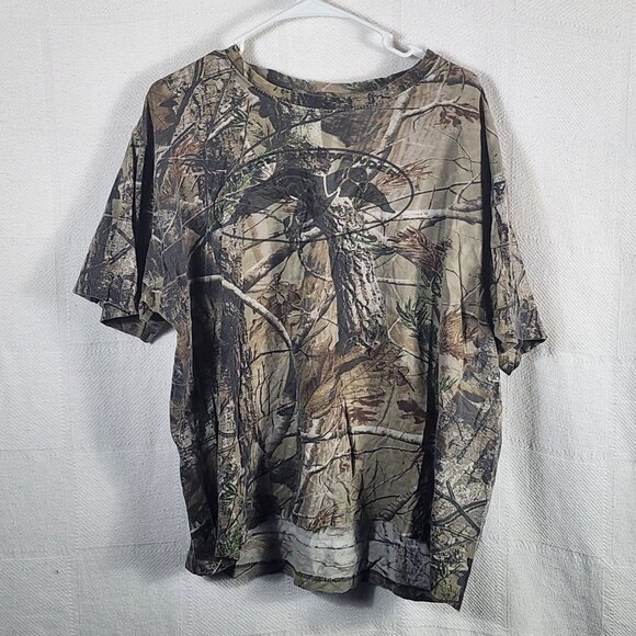 Duck Commander Cotton RealTree Camouflage Short Sleeve Maternity Tee Size XL - Picture 1 of 16